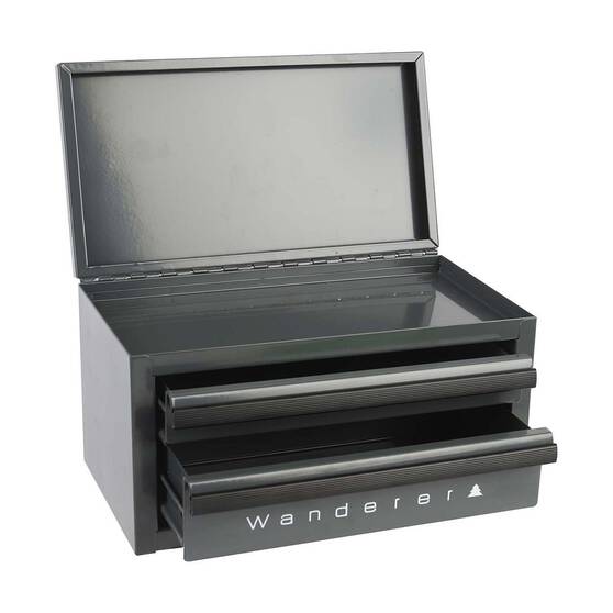 Wanderer Mini Gear Cabinet 2 Drawer Charcoal, Charcoal, bcf_hi-res