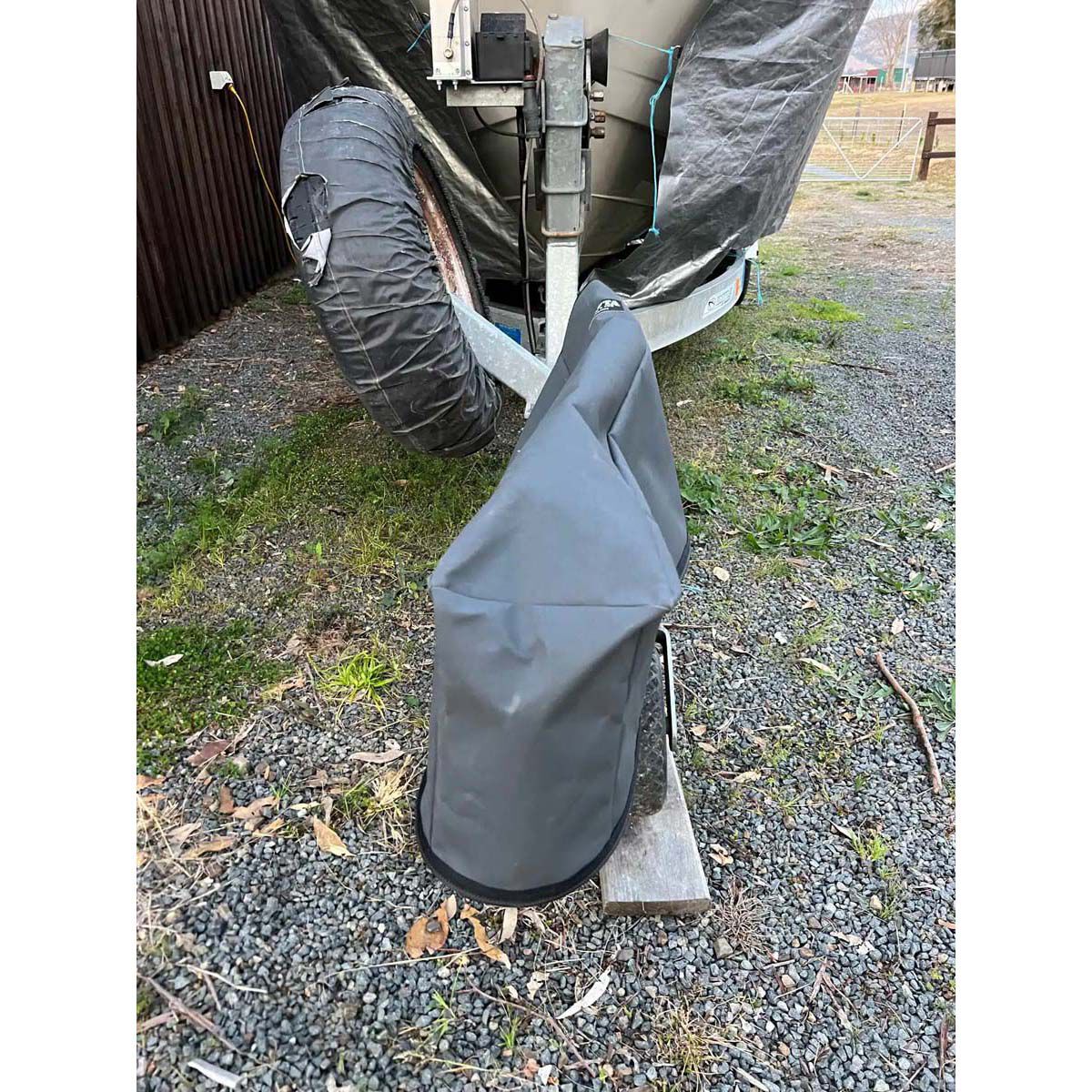 Drifta Canvas Caravan Drawbar Cover Grey BCF