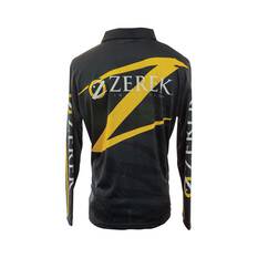 Zerek Men’s Logo Sublimated Polo, Black / Yellow, bcf_hi-res