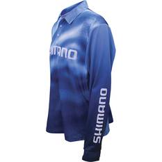 Shimano Men’s Fishing Shirt, Navy Tech Camo, bcf_hi-res