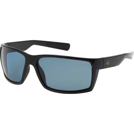 Stingray Cobia Polarised Sunglasses Black with Smoke Lens, , bcf_hi-res