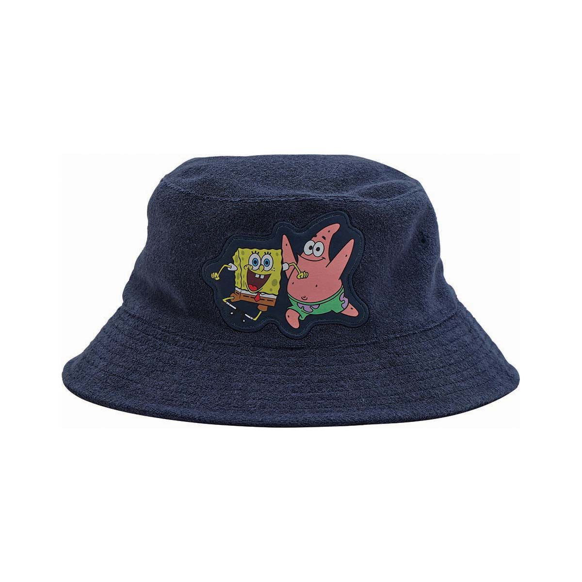 SpongeBob Unisex Bucket Hat Navy OSFM, Navy, bcf_hi-res