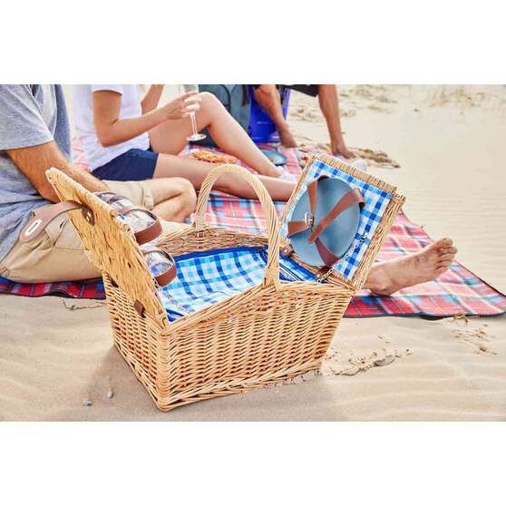 Wanderer Wicker Picnic Basket 4 Person, , bcf_hi-res