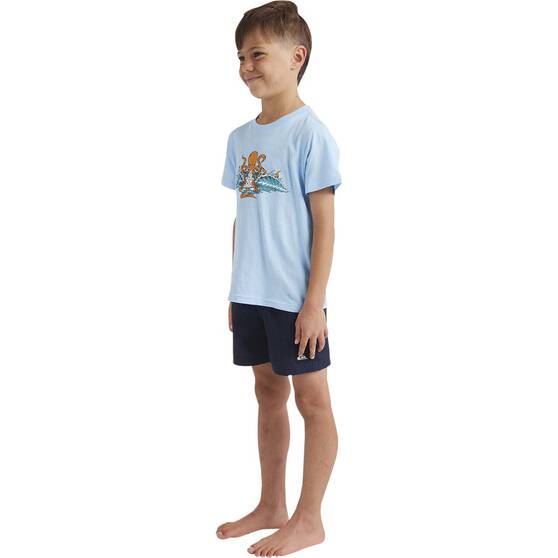 Quiksilver Kids Octo Pits Short Sleeve Tee, Blue, bcf_hi-res