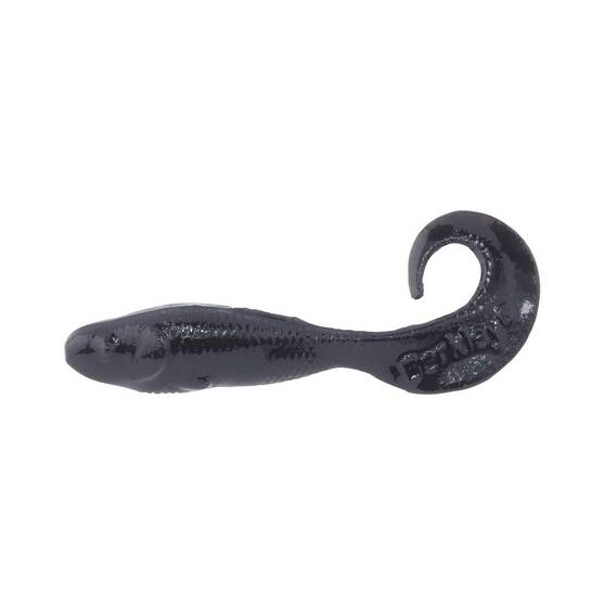 Berkley Gulp! Minnow Grub Soft Plastic Lure 3in Black, Black, bcf_hi-res