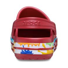 Crocs Unisex Baya Band Paint Splash Clogs Pepper Black C10, Pepper Black, bcf_hi-res