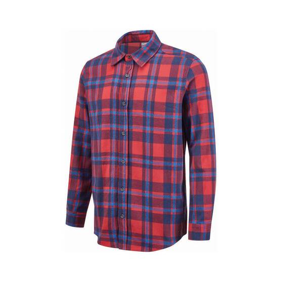 OUTRAK Unisex Flannel Shirt Red Check S, Red Check, bcf_hi-res