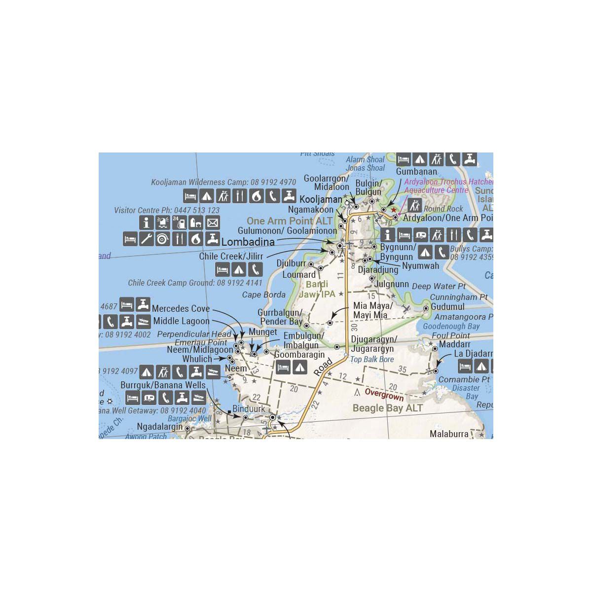 Hema Map Great Desert Tracks Western Sheet, , bcf_hi-res