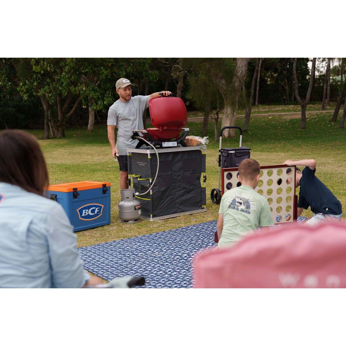 Weber Baby Q Flame Red (Q1000N) LP BBQ, , bcf_hi-res