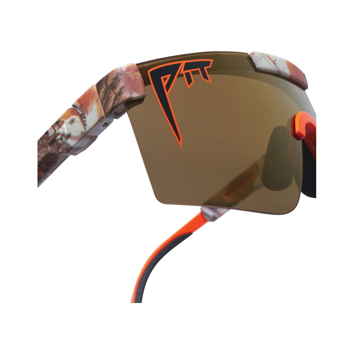 Pit Viper The Actualbush Original Polarised Sunglasses 2.0 Narrow Gold, Gold, bcf_hi-res