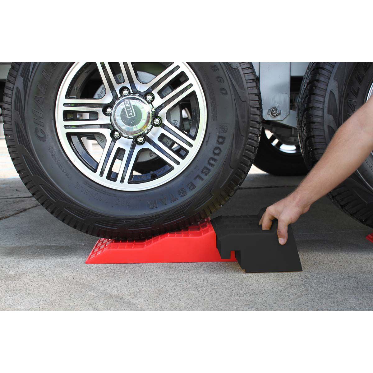 Caravan Leveller Ramps - Tandem Axle, Pair, , bcf_hi-res