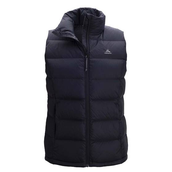 Macpac Women's Halo Down Puffer Vest V2, Black, bcf_hi-res