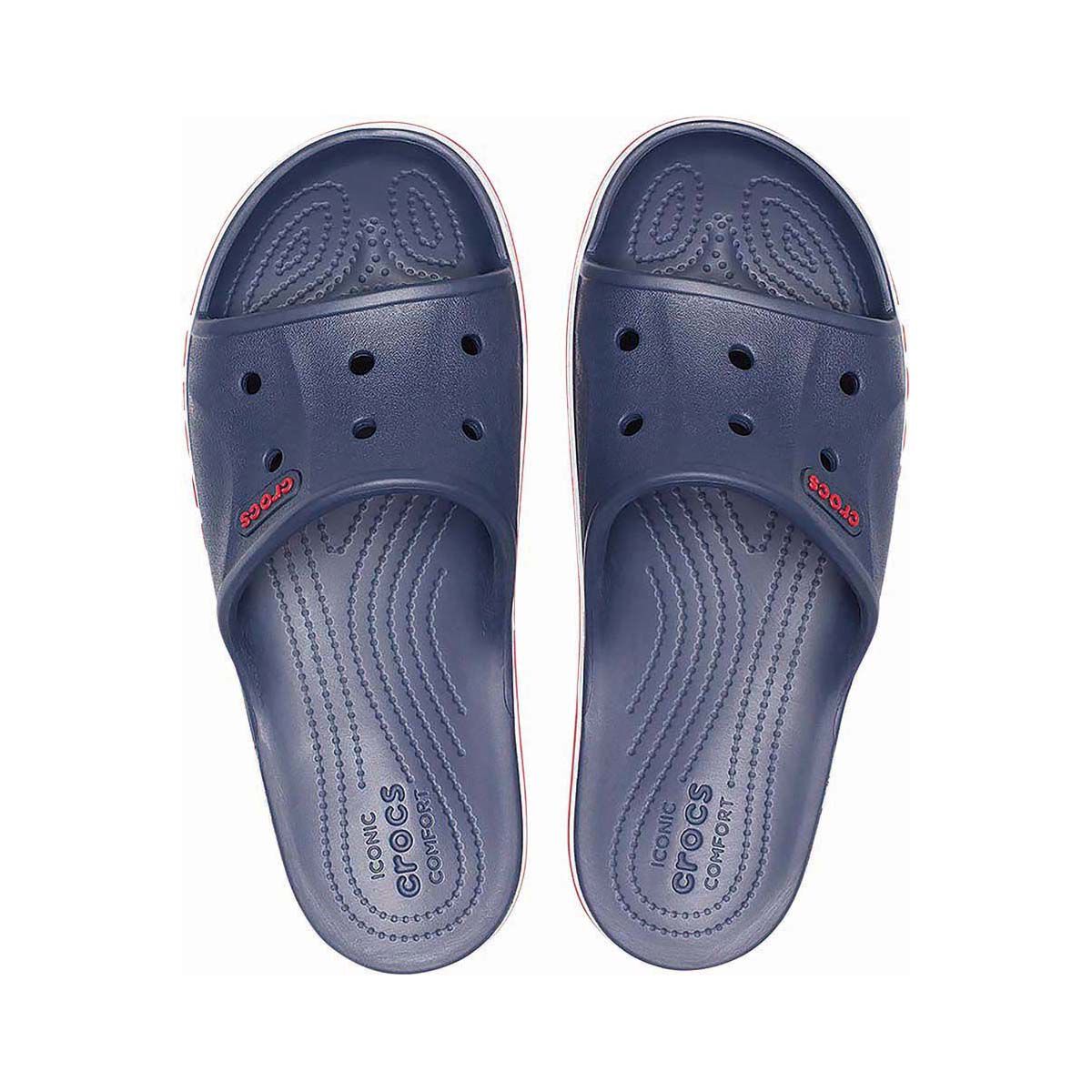 Crocs Unisex Bayaband Slides, Navy/Pepper, bcf_hi-res