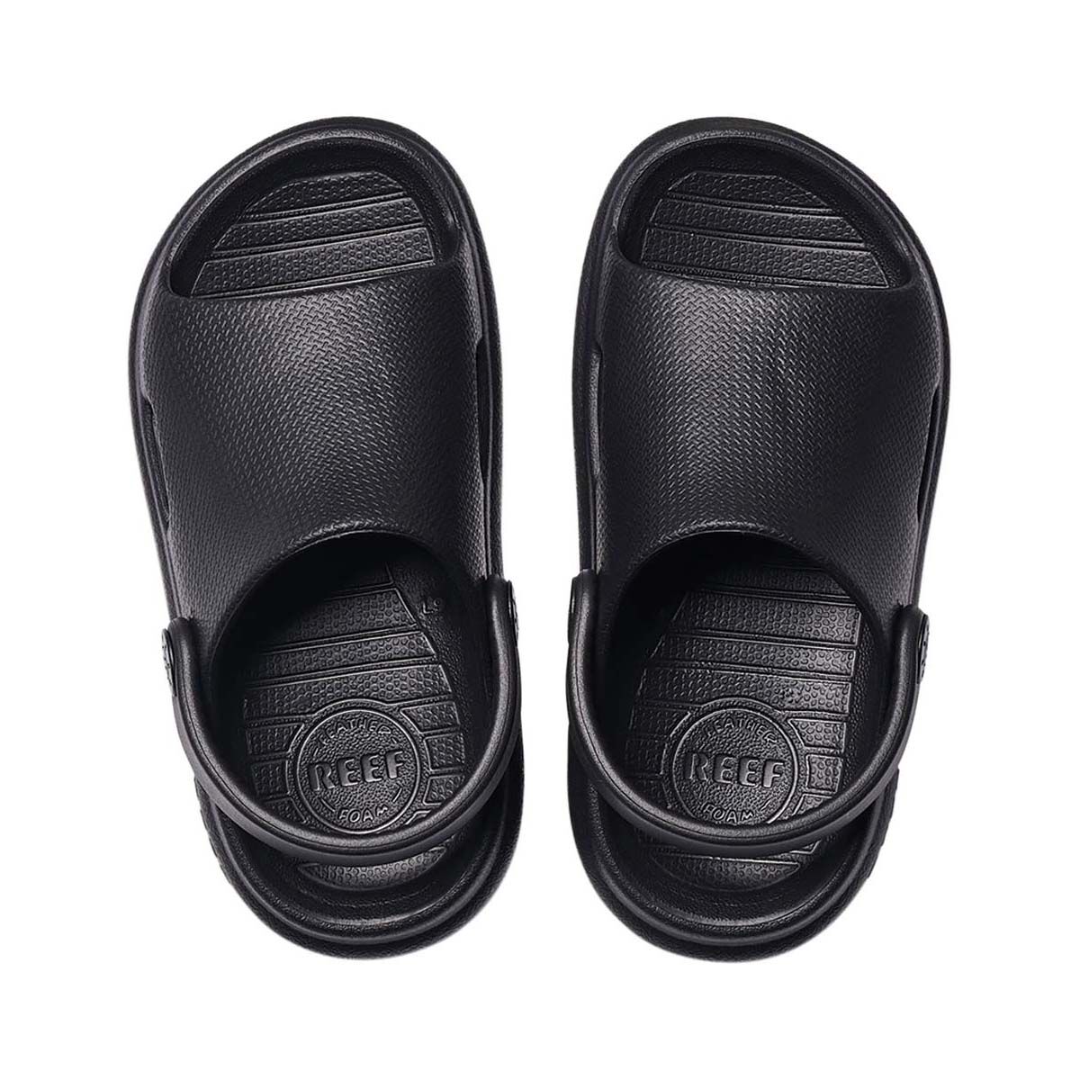 REEF Kids Little Rio Slides, Black, bcf_hi-res