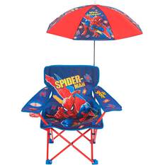 Spiderman Kids’ Camp Chair with Umbrella 30kg, , bcf_hi-res