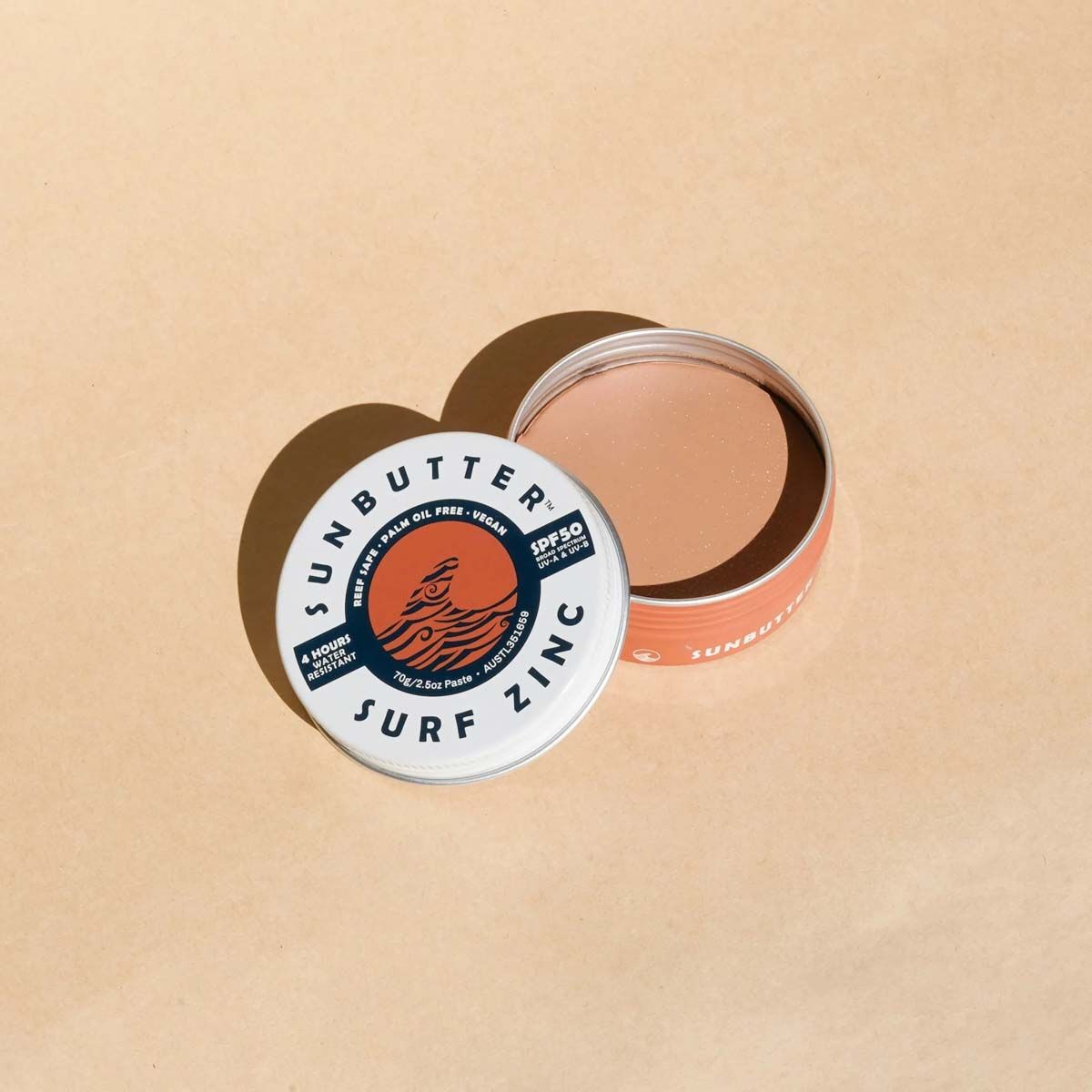 SunButter SPF50 Reef Safe Tinted Surf Zinc 70g, , bcf_hi-res