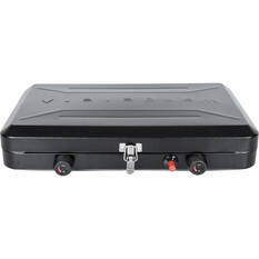 Wanderer LPG Portable Stove with Drip Tray - 2 Burner, , bcf_hi-res