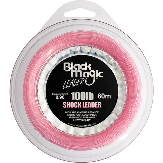 Black Magic Pink Shock Leader Line, , bcf_hi-res