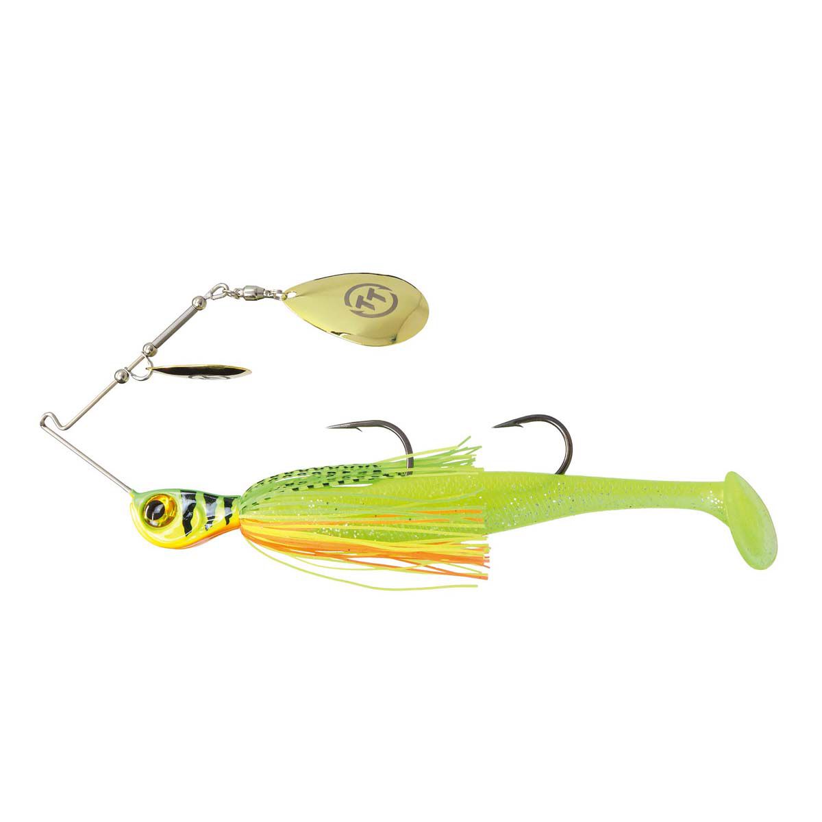 TT Fishing Tornado+ Double Colorado Rigged Spinnerbait Lure 1oz Fire Tiger, Fire Tiger, bcf_hi-res