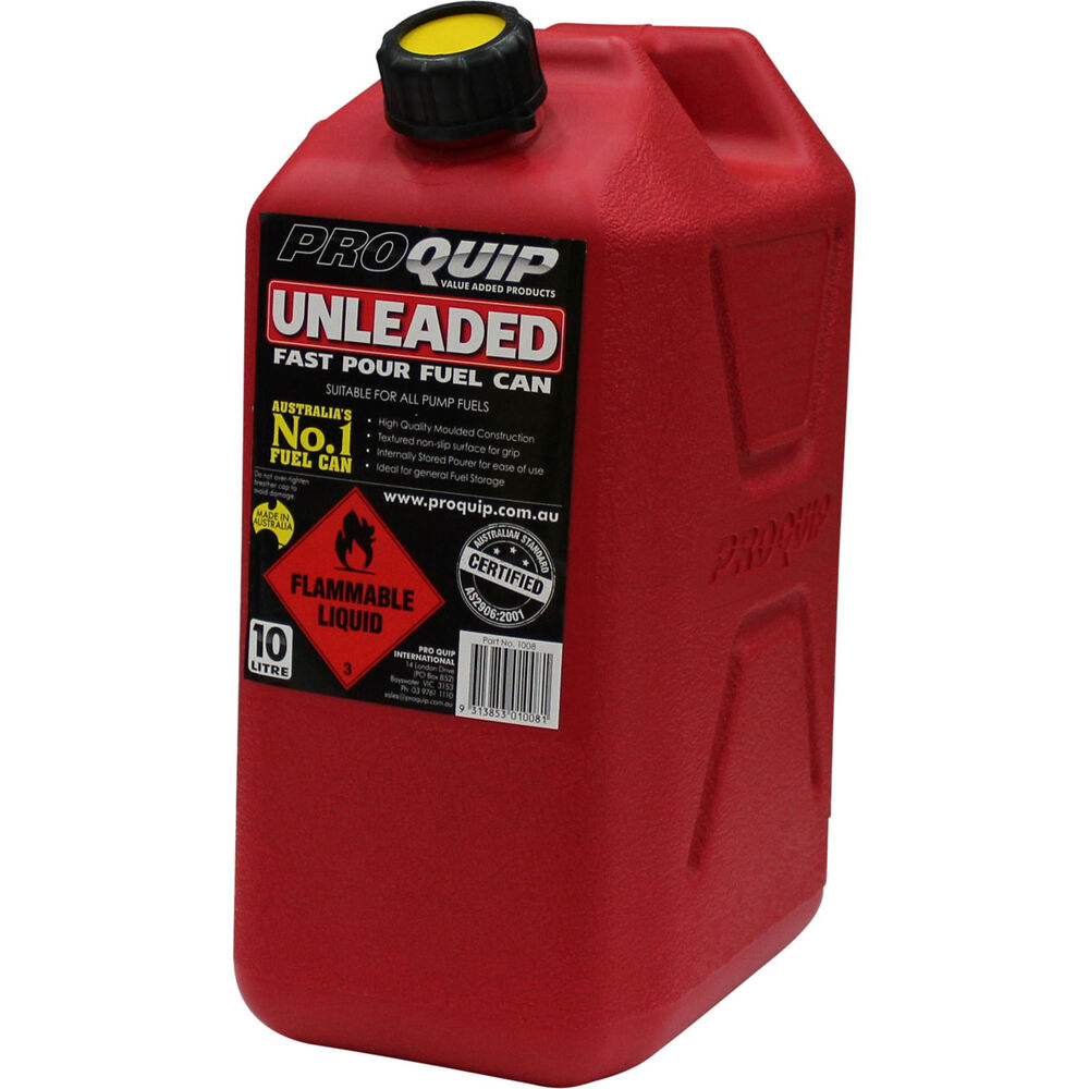 Pro Quip 10L Fuel Plastic Jerry Can BCF
