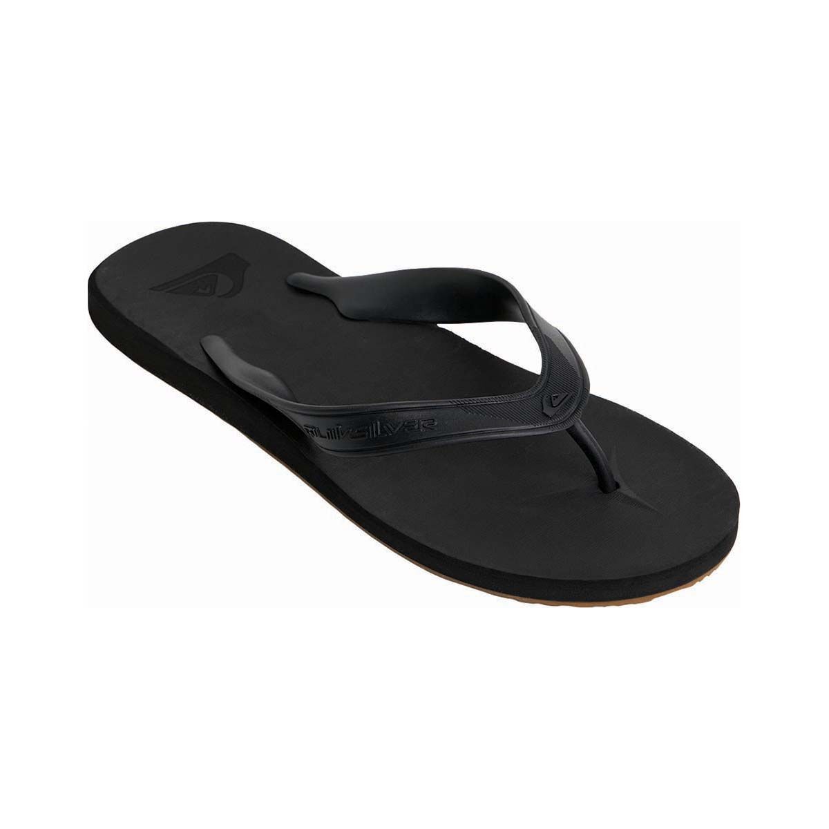 Quiksilver Men's Carver II Deluxe Thongs, Black, bcf_hi-res