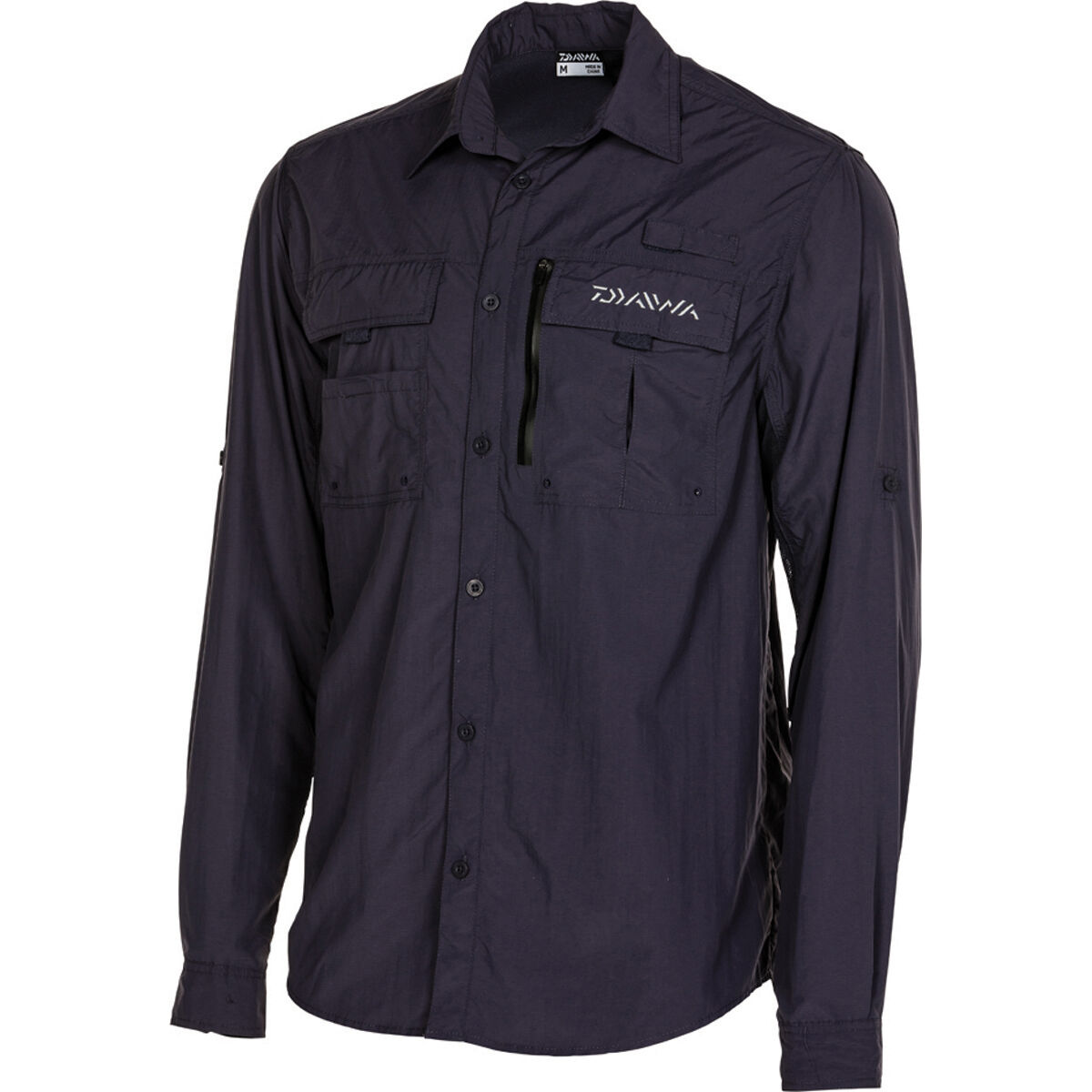 Daiwa Men's Long Sleeve Fishing Shirt Graphite S, Graphite, bcf_hi-res
