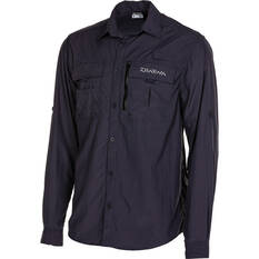 Daiwa Men's Long Sleeve Fishing Shirt Graphite S, Graphite, bcf_hi-res