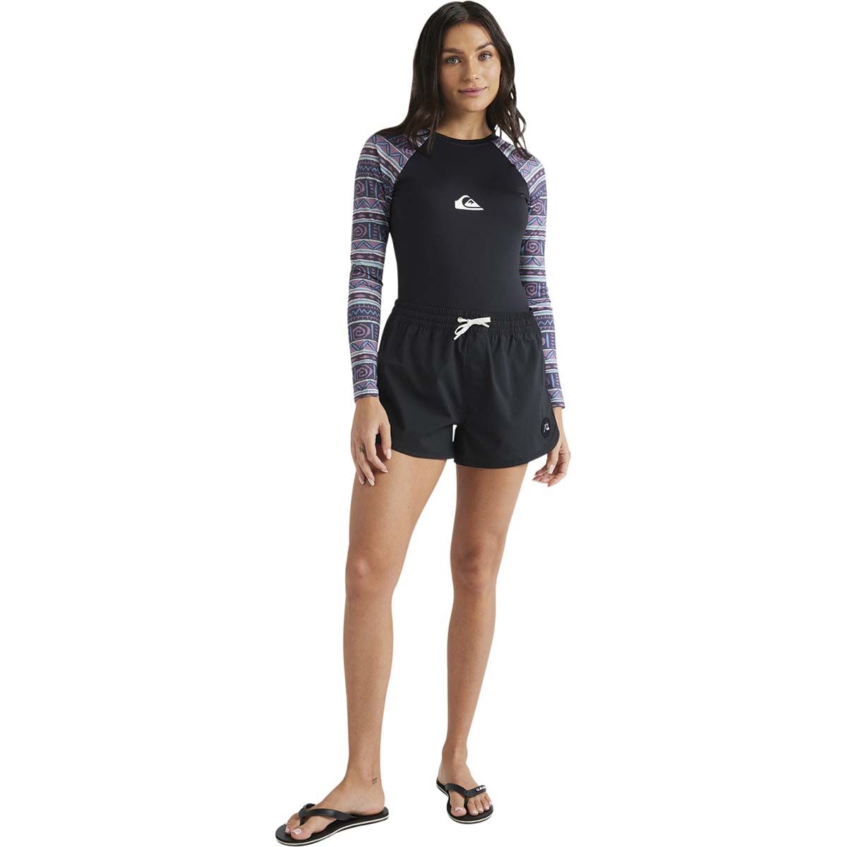 Quiksilver Original Scallop Boardshorts 13in for Women, Black, bcf_hi-res