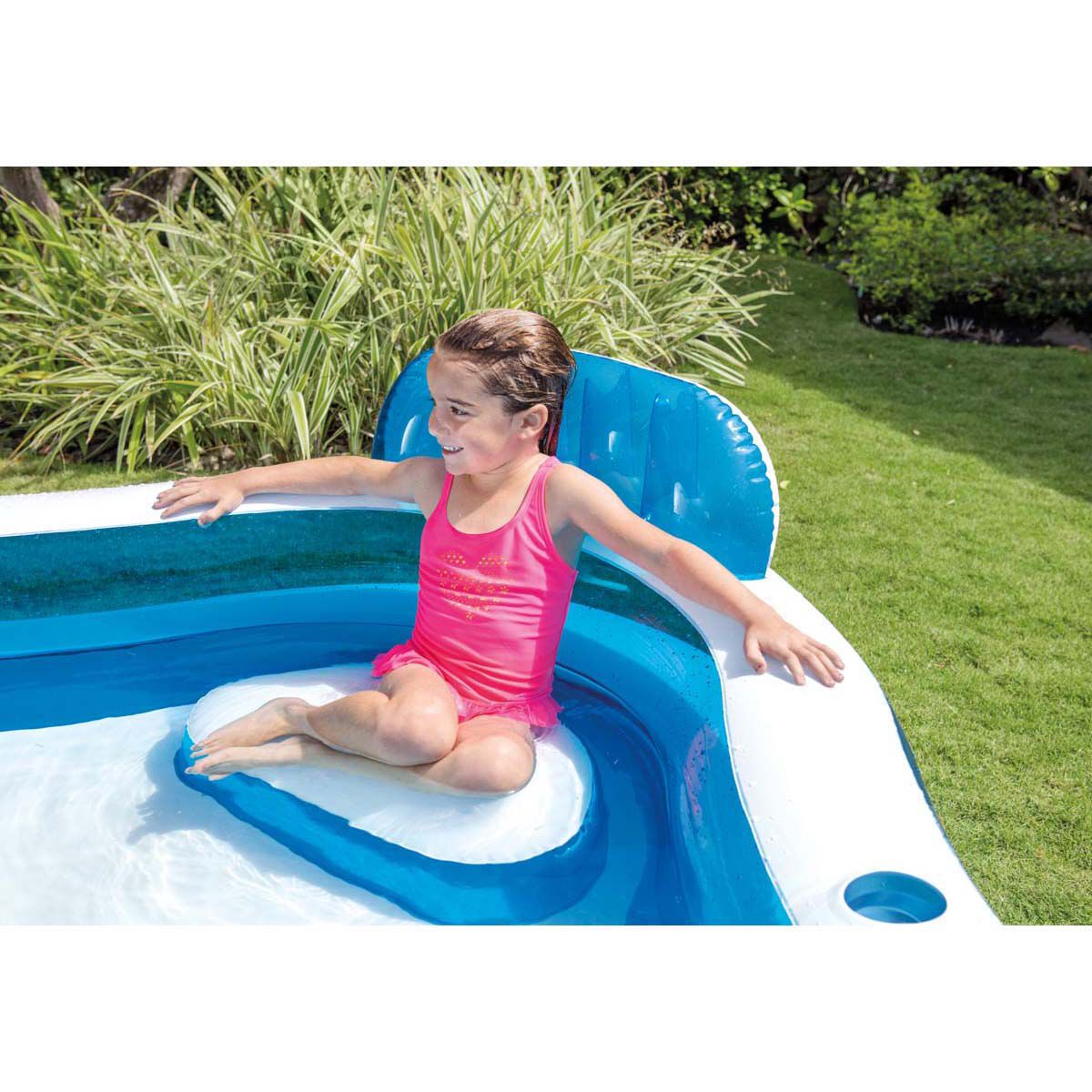 Intex swim. 56475 Intex. Бассейн надувной 229*229*66 см Intex 56475. 56475 Бассейн. Бассейн надувной Intex с 4 сиденьями 229*66см.