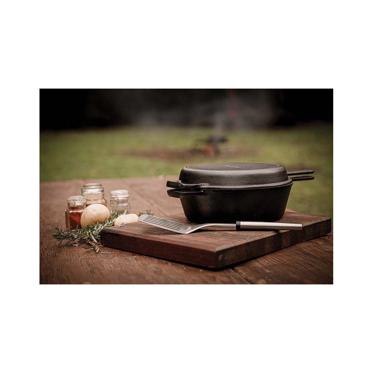 Campfire Cast Iron Quart Combo Cooker BCF