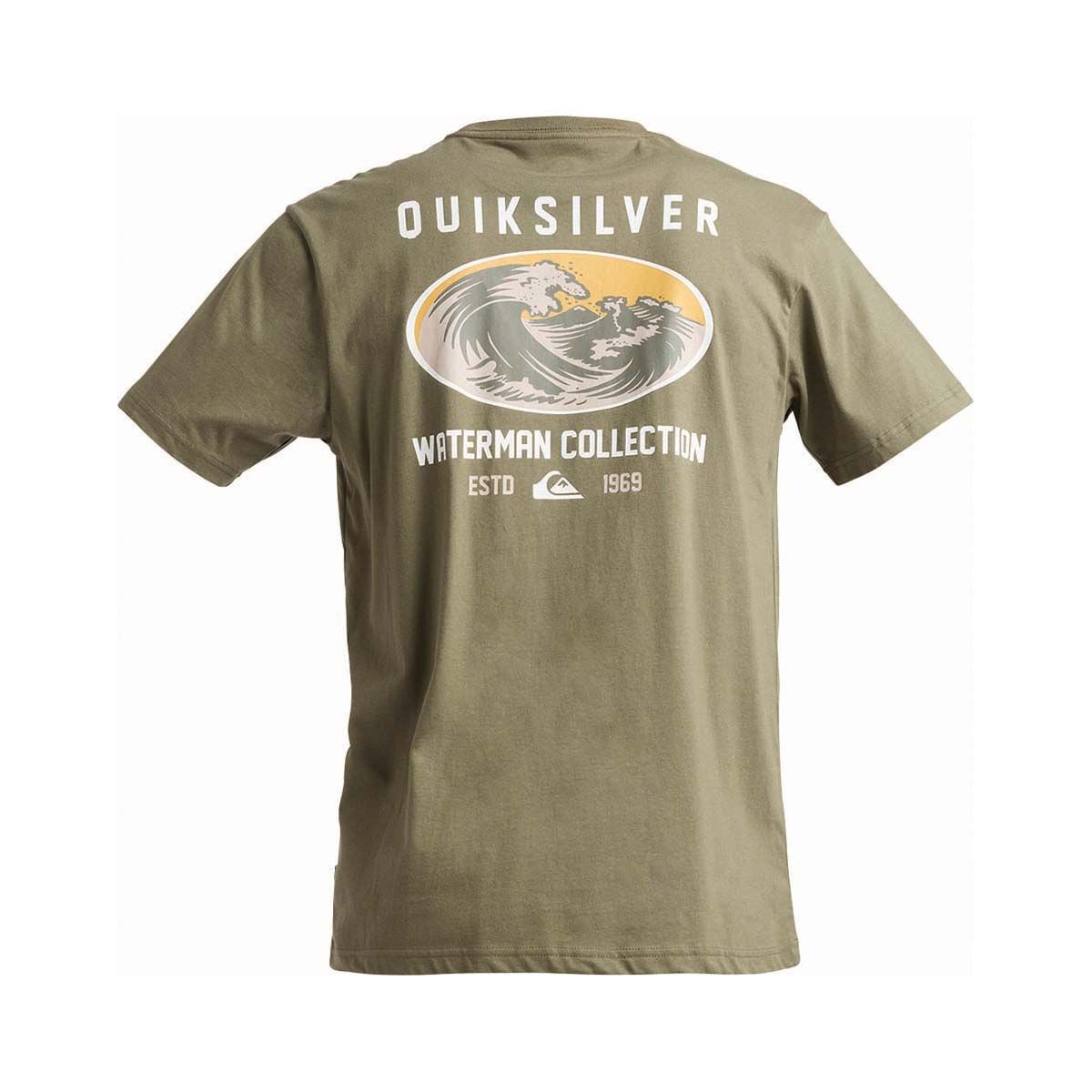 Quiksilver Men&rsquo;s High Seas Short Sleeve Tee Olive S, Olive, bcf_hi-res