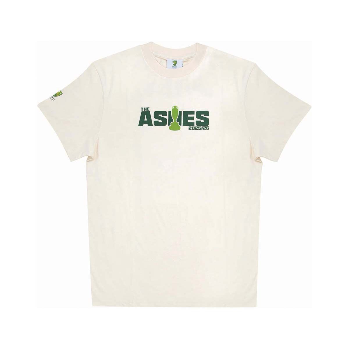 Gilroy x Cricket Australia Men's Backyard Cricket Short Sleeve Tee, Cream, bcf_hi-res