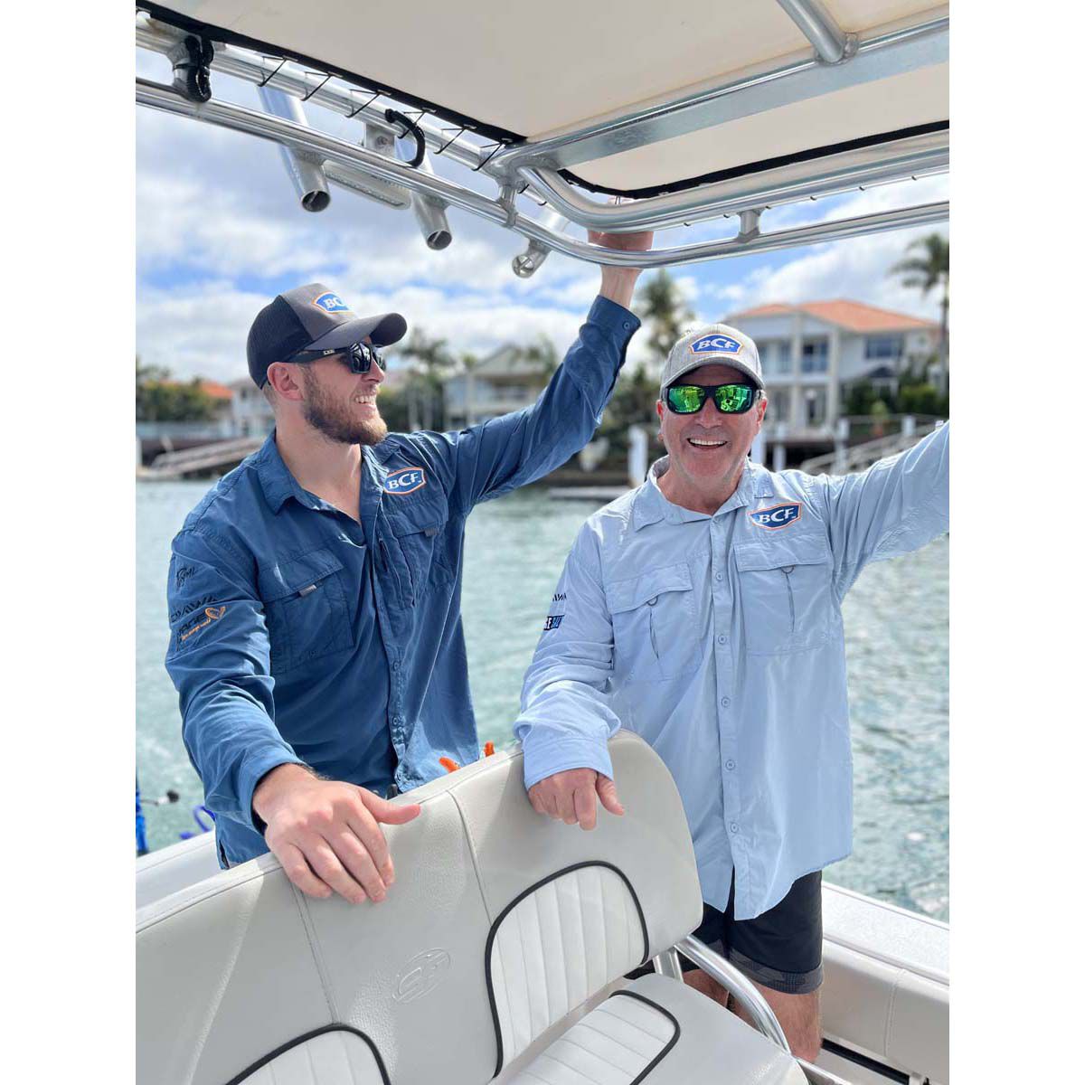 BCF Men's Long Sleeve Fishing Shirt, Spray, bcf_hi-res