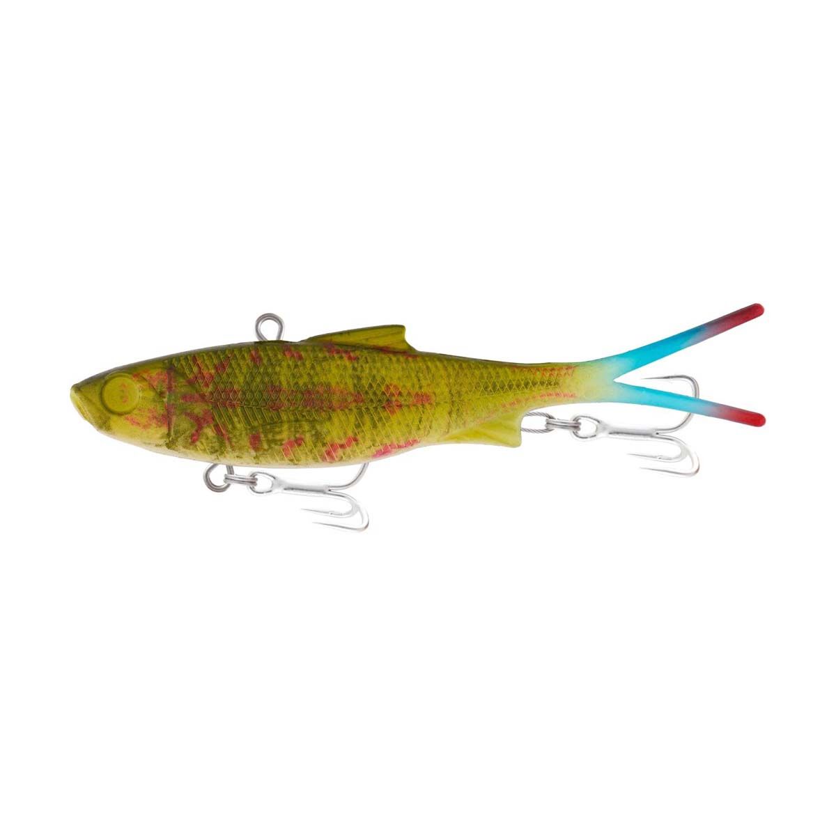 Samaki Vibelicious Fork Soft Plastic Lure 70mm / 10g Red Claw, Red Claw, bcf_hi-res