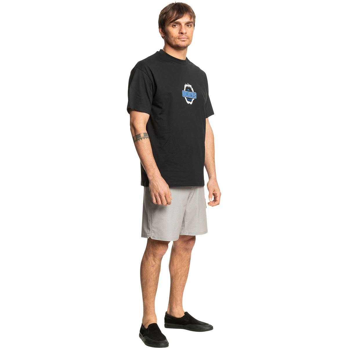 Quiksilver Azimuth Men&rsquo;s Amphibian Shorts 18in, Steeple Grey, bcf_hi-res