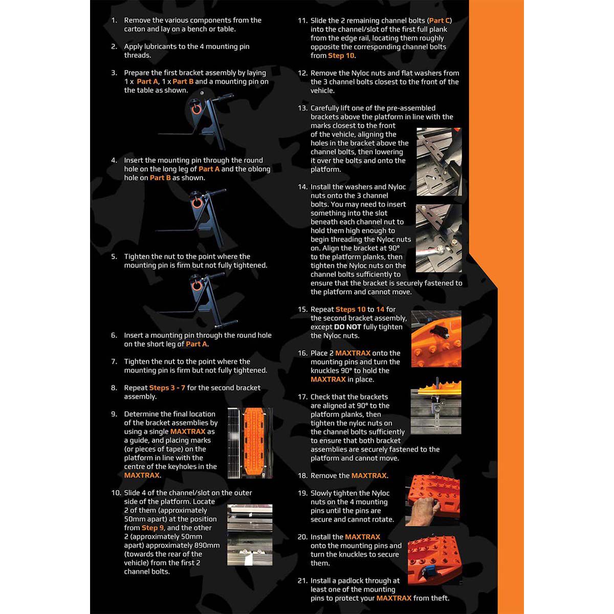 Maxtrax Roof Rack Mount Kit, , bcf_hi-res