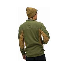 Macpac Men's Heritage Fleece Pullover Green / Gold L, Green / Gold, bcf_hi-res