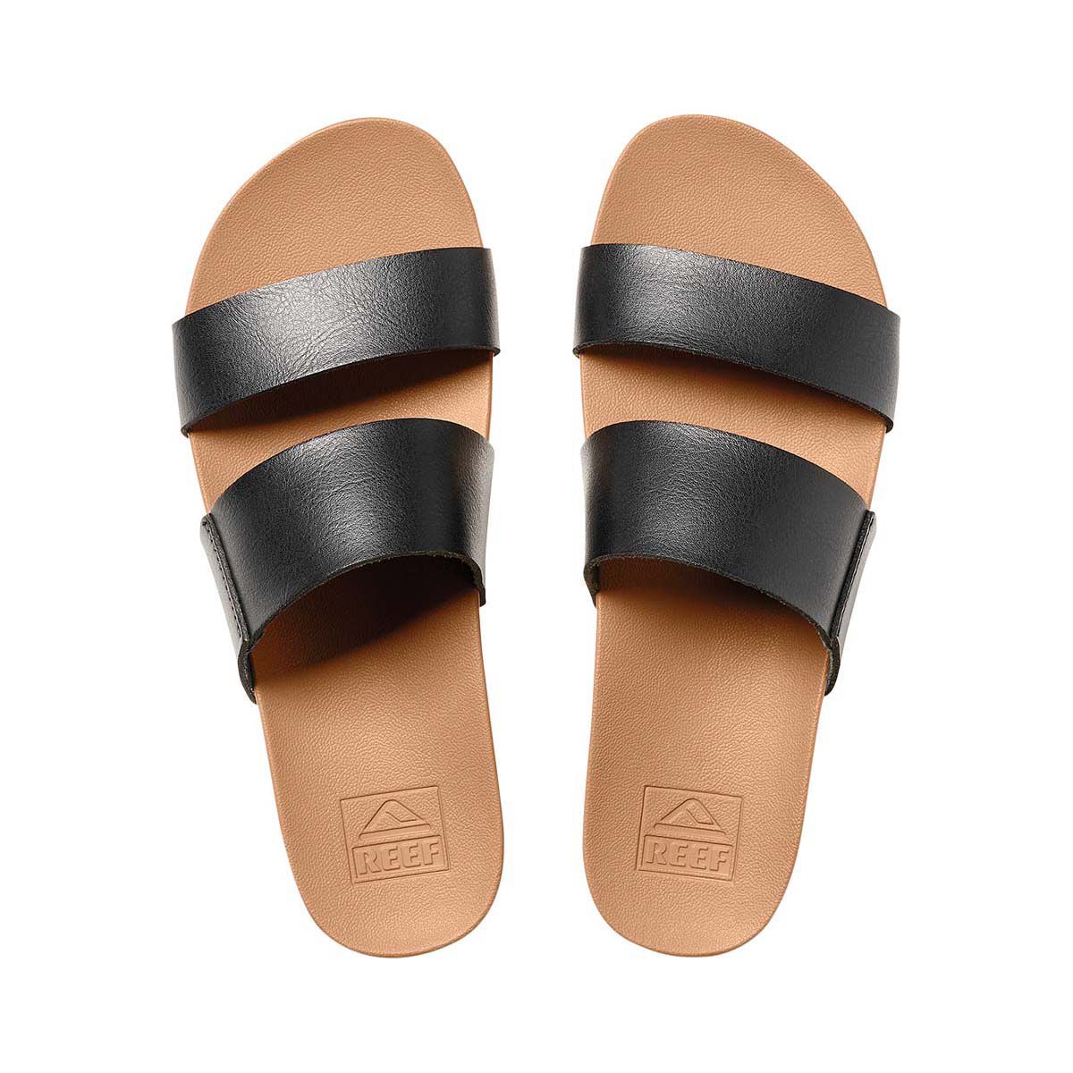 REEF Women&rsquo;s Cushion Vista Sandals Black/Natural 7, Black/Natural, bcf_hi-res