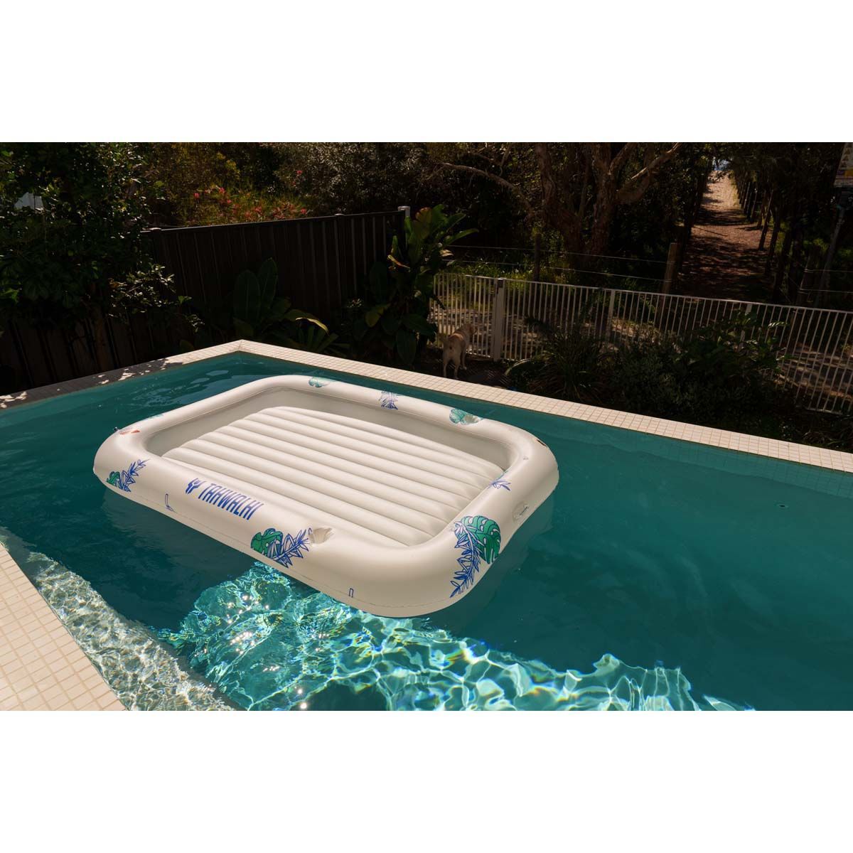 Tahwalhi Solar Light Up Lounger Pool Inflatable, , bcf_hi-res