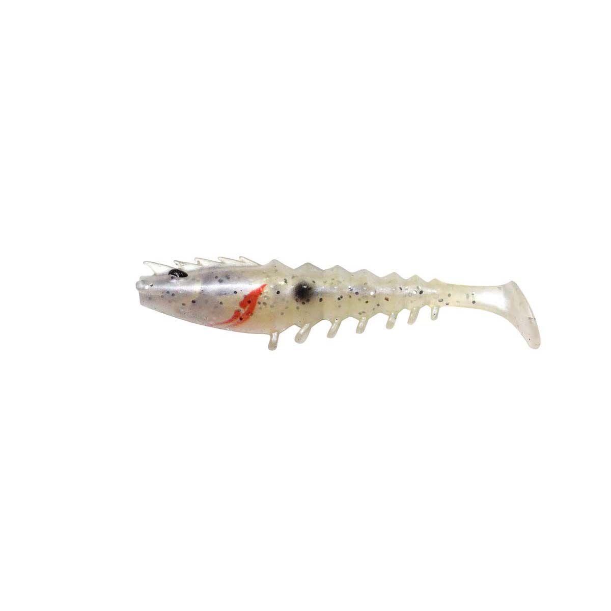 Shimano Squidgies Prawn Paddle Tail Soft Plastic Lure 80mm Whitebait, Whitebait, bcf_hi-res
