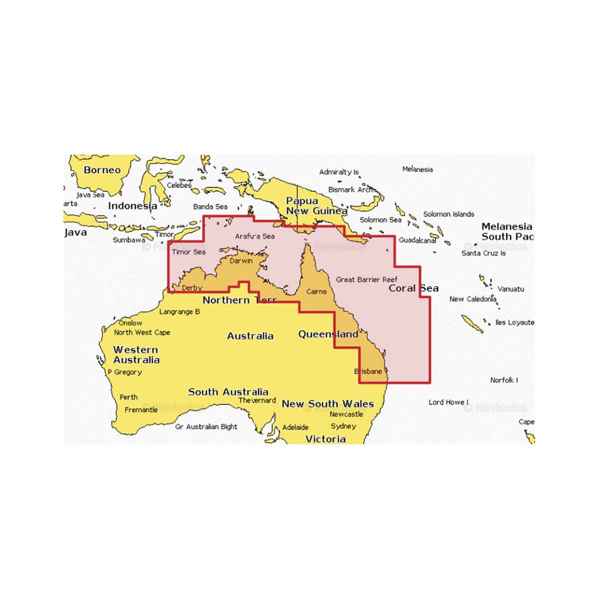 Navionics Platinum Plus Australia North East Marine Chart, , bcf_hi-res