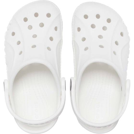Crocs Kids' Baya Clogs, White, bcf_hi-res