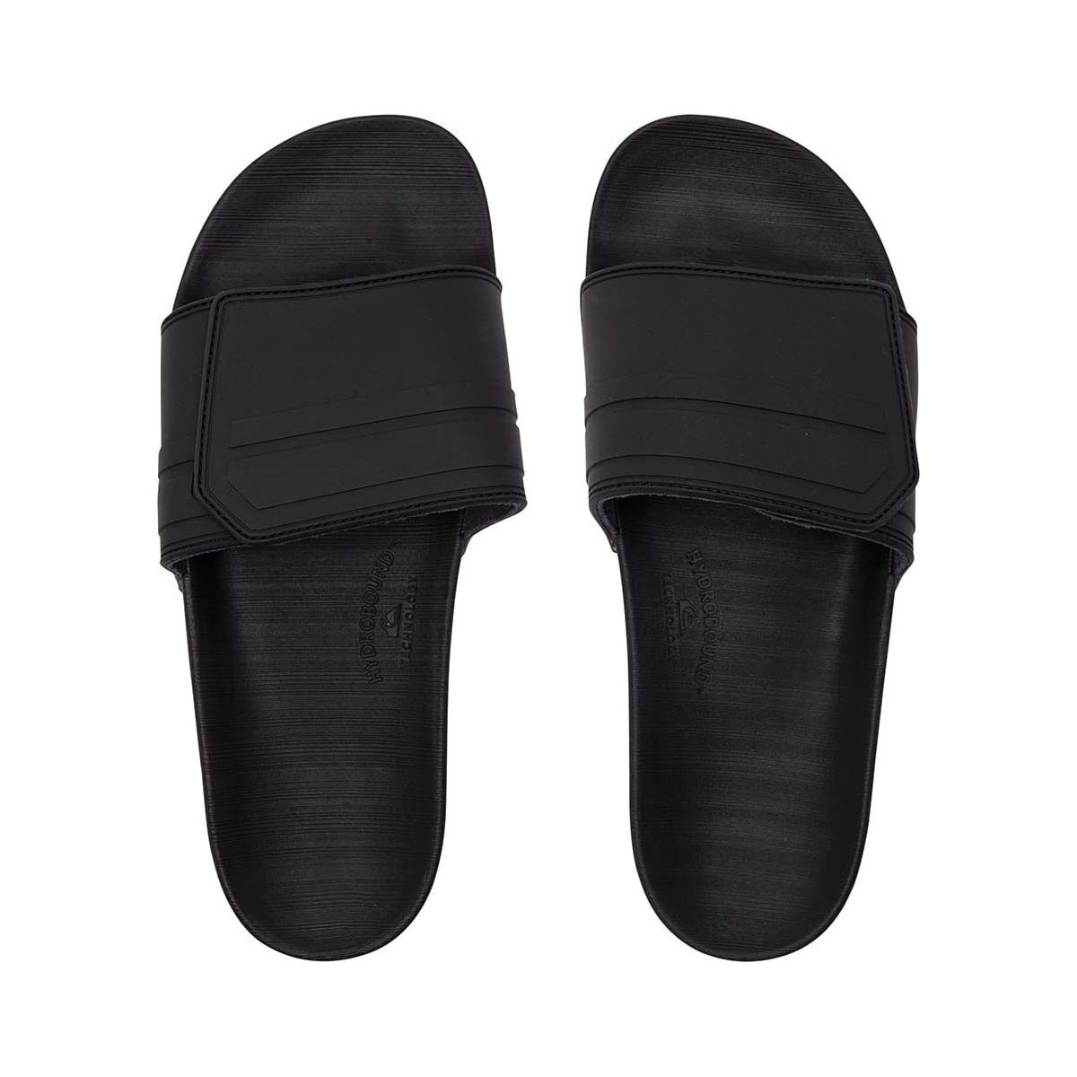 Quiksilver Men&rsquo;s Adjust Rivi Slides, Black/Grey, bcf_hi-res