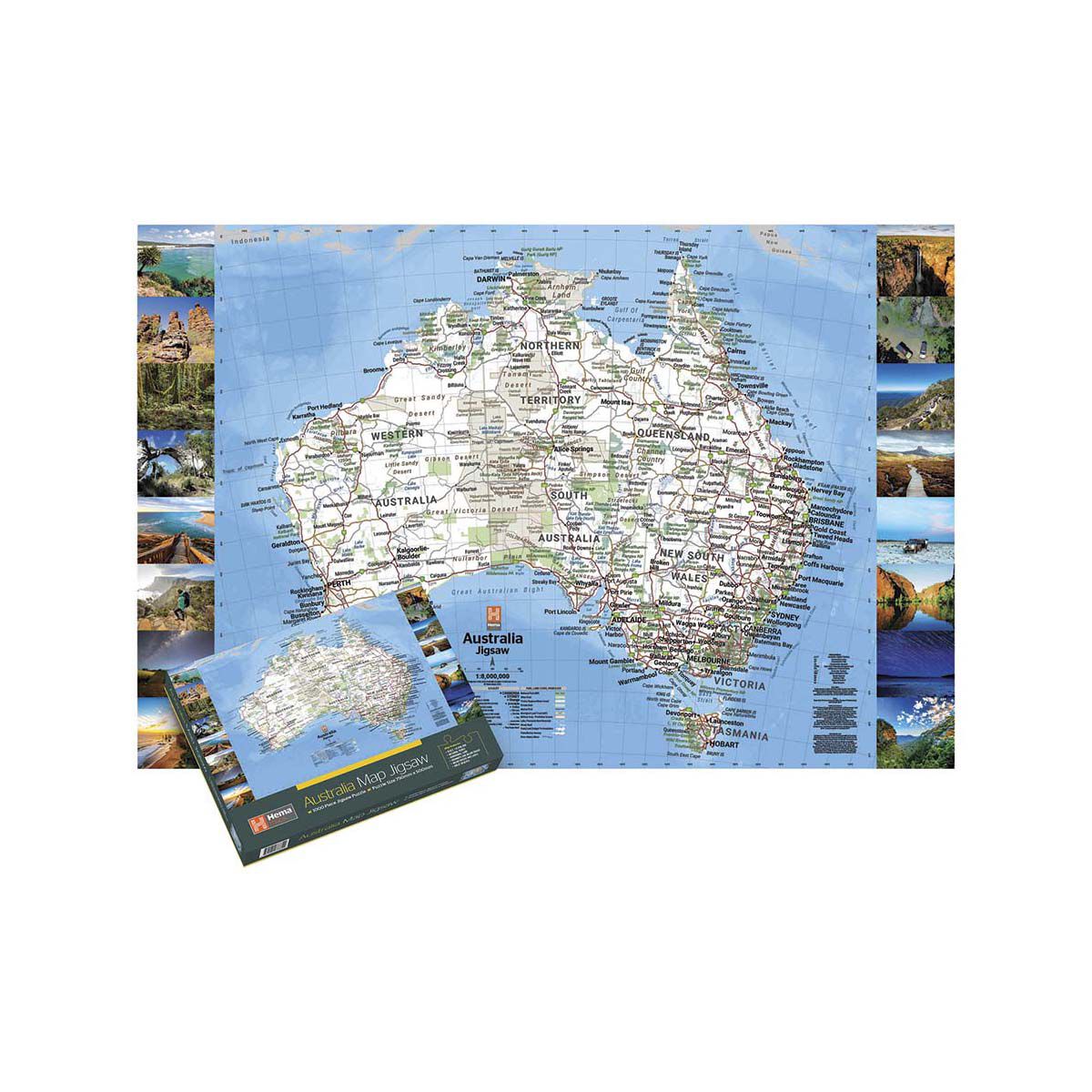 Hema Australia Map 1000 Piece Jigsaw, , bcf_hi-res