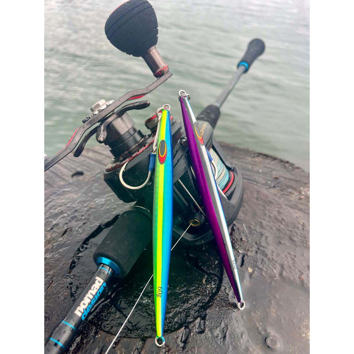 Nomad Streaker Jigging Lure 80g Full Glow Pink, Full Glow Pink, bcf_hi-res