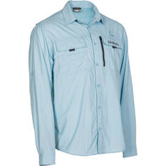 Daiwa Men's Long Sleeve Fishing Shirt Blue M, Blue, bcf_hi-res