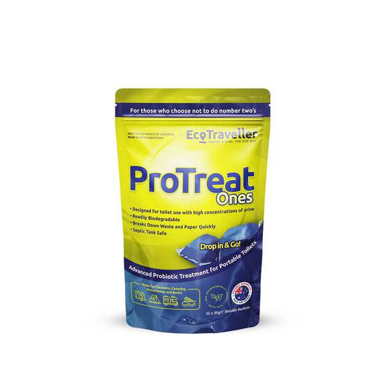 Ecotraveller ProTreat Ones Toilet Additive Sachets 15 Pack, , bcf_hi-res