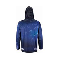 BCF x Tide Men's Lightning Hooded Fishing Shirt V2, Black, bcf_hi-res