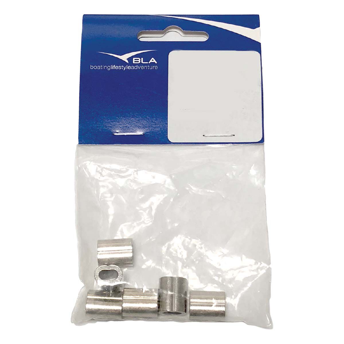 BLA Nickel Plated Copper Clamp Swage 3mm Pack 6, , bcf_hi-res