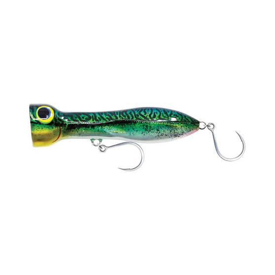 Nomad Chug Norris Surface Popper Lure 180mm Silver Green Mackerel, Silver Green Mackerel, bcf_hi-res